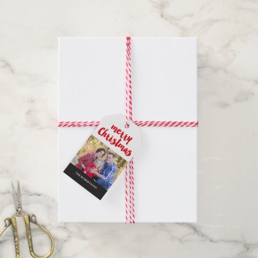 Foto van Merry Kerstry Cadeaulabel (Met Touw)