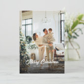 Foto van Merry Kerstry Feestdagenkaart (Staand voorkant)