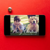 Foto van Merry Kerstscript Feestdagenkaart