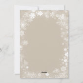 Foto van Merry Kerstsnowflakes Feestdagenkaart (Achterkant)