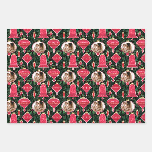 Foto van Merry Kerstversients Inpakpapier Vel (Voorkant 2)