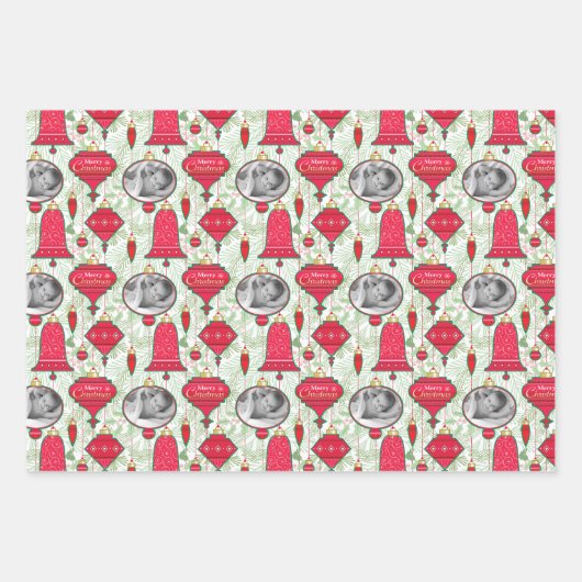 Foto van Merry Kerstversients Inpakpapier Vel (Voorkant 3)