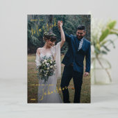 Foto van Merry & Married Cotton Winter Weduwen Folie Feestdagenkaart (Staand Voorkant)