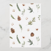 Foto van Merry & Married Cotton Winter Weduwen Folie Feestdagenkaart (Achterkant)