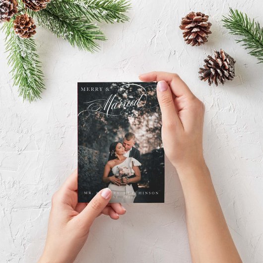 Foto van Merry & Married Elegant Feestdagenkaart