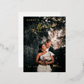 Foto van Merry & Married Elegant Folie Feestdagen Briefkaart (Voorkant / Achterkant)