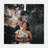 Foto van Merry & Married Elegant Glas Ornament (Achterkant)