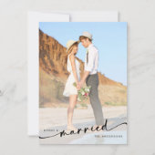 Foto van Merry & Married Hand Lettered Feestdagenkaart (Voorkant)