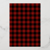 Foto van Merry & Married Red Pset Winter Weduwen Folie Feestdagenkaart (Achterkant)