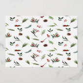 Foto van Merry & Married Red Winter Weduwen Folie Feestdagenkaart (Achterkant)