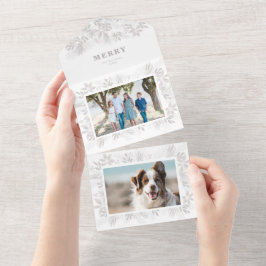 Foto van Merry Modern Kerstmis All In One Uitnodiging