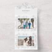 Foto van Merry Modern Kerstmis All In One Uitnodiging (Binnen)