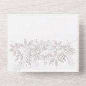 Foto van Merry Modern Kerstmis All In One Uitnodiging (Achterkant)