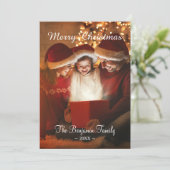 Foto van Merry Prettige feestdagen Feestdagenkaart (Staand voorkant)