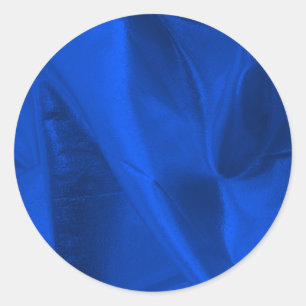 Foto van Metallic Blue Lame' Ronde Sticker