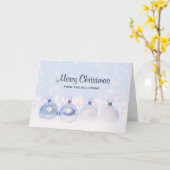 Foto van metallische kerstbalken kaart (Gele Bloem)