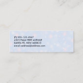 Foto van metallische kerstbalken mini visitekaartje (Achterkant)