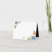 Foto van Mexicaanse bloemen Bedankkaart (Achterkant)