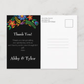 Foto van Mexicaanse bloemen Dank u Briefkaart (Achterkant)