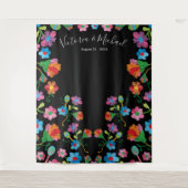 Foto van Mexican Fiesta Embroidery Floral Wandkleed (Voorkant)
