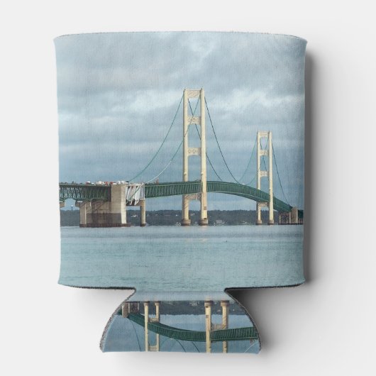 Foto van Michigan Mackinac Bridge Blikjeskoeler (Achterkant)