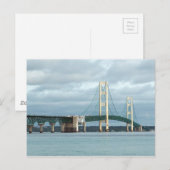 Foto van Michigan Mackinac Bridge Briefkaart (Voorkant / Achterkant)