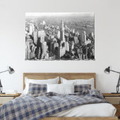  foto van Midtown Manhattan Canvas Afdruk (Insitu (Slaapkamer))