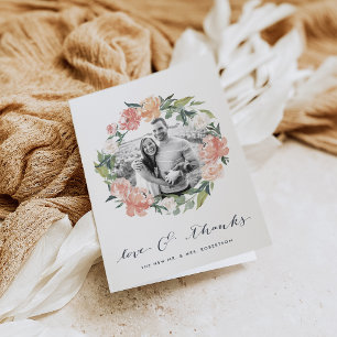 Foto van Midzomer Floral Weddenschap Hartelijk dan Bedankkaart