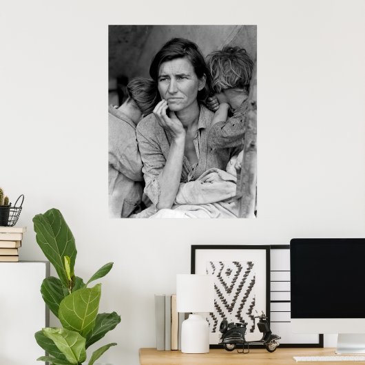  foto van migrantenmoeder poster (Thuiskantoor)