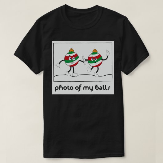 Foto van mijn ballen t-shirt (Design voorkant)