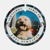 Foto van mijn eerste kerst glas ornament (Achterkant)