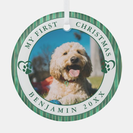 Foto van mijn eerste kerst glas ornament (Voorkant)