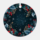 Foto van mijn eerste kersthond metalen ornament (Achterkant)