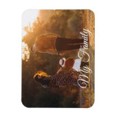 foto van mijn familie met kalligrafie magneet (Verticaal)