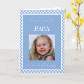 Foto van mijn papa verjaardag kaart (Gele Bloem)