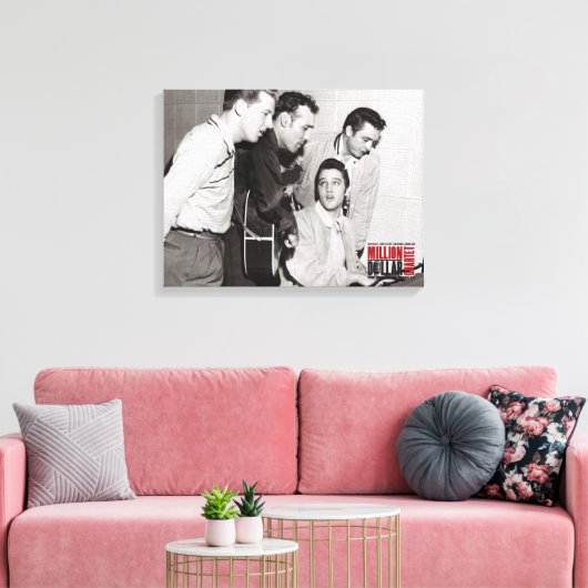 Foto van Million Dollar Kwartet Canvas Afdruk (Insitu (Woonkamer))