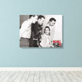 Foto van Million Dollar Kwartet Canvas Afdruk (Insitu (Houten vloer))