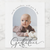 Foto van minimalistisch Godfather-voorstel Wijn Etiket (Enkel label)