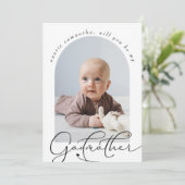 Foto van minimalistisch godmoersvoorstel (Staand voorkant)