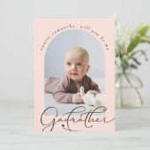 Foto van minimalistisch godmoersvoorstel (Staand voorkant)