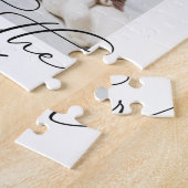 Foto van minimalistisch godmoersvoorstel legpuzzel (Zijkant)