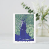 Foto van Mobile Bay Alabama Satellite Briefkaart (Staand voorkant)