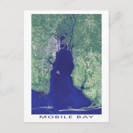 Foto van Mobile Bay Alabama Satellite Briefkaart