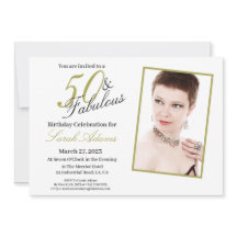 Foto van Modern 50 & Fabulous Gold Birthday