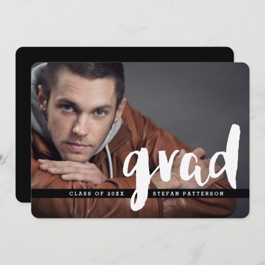 Foto van modern Afstuderen | Aankondiging (Voorkant / Achterkant)