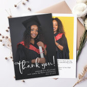 Foto van modern Afstuderen Bedankkaart