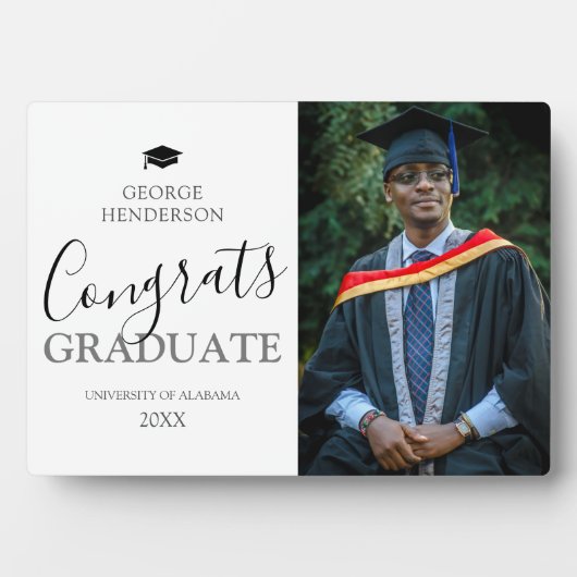 Foto van modern Afstuderen Fotoplaat (voorkant)