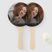 Foto van modern Afstuderen Handwaaier (Voorkant en achterkant)