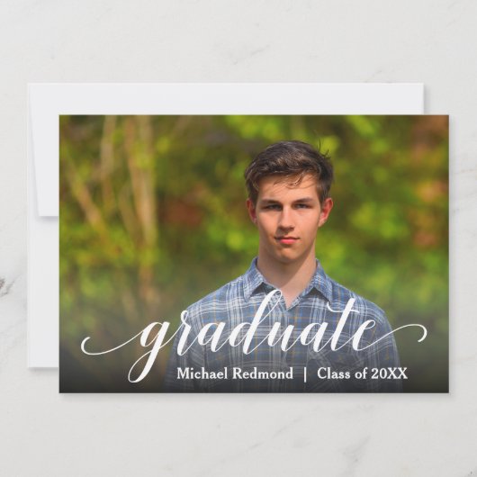 Foto van modern Afstuderen Kaart (Voorkant)