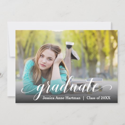 Foto van modern Afstuderen Kaart (Voorkant)